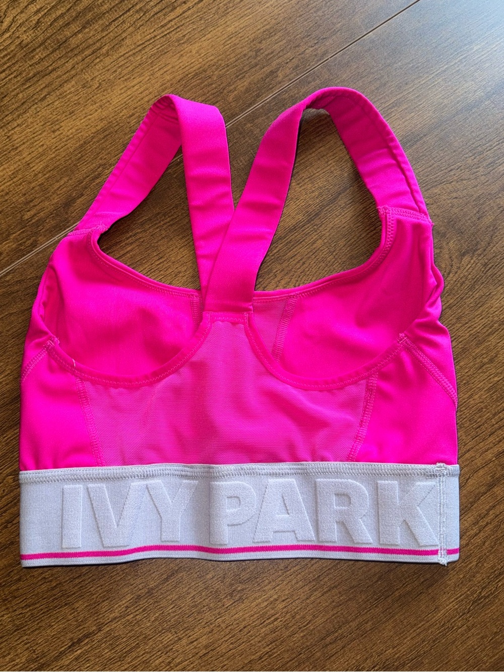 IVY PARK Pink Sports Bra with Grey Logo Band XS - Picture 4 of 9